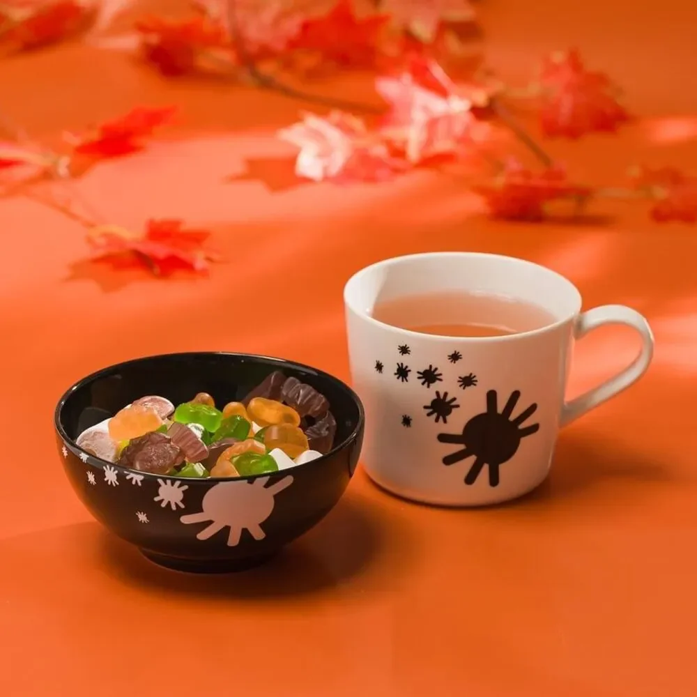 IKEA Mug Spiders Kustfyr NEW 2025 White Black Halloween 506.173.59 Spider 12 oz